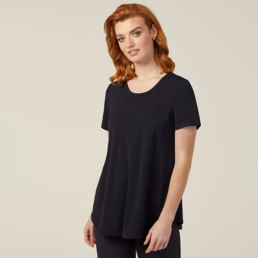 Picture of NNT Ladies Matt Jersey Short Sleeve Swing Top
